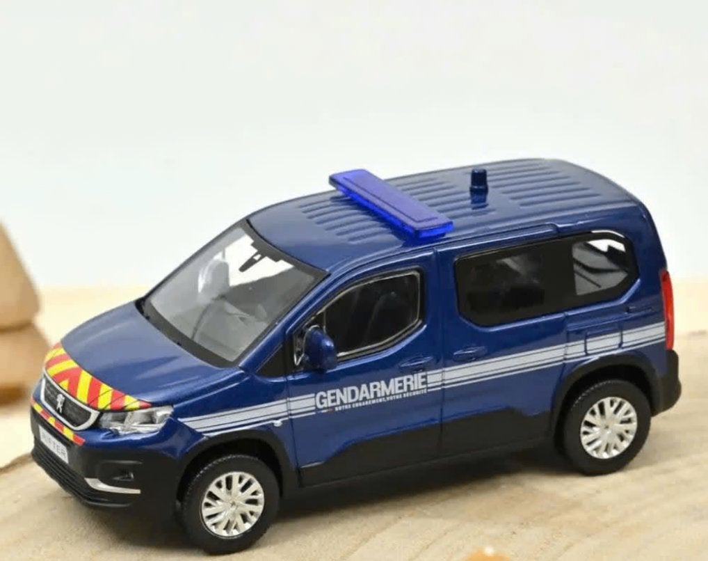 PEUGEOT RIFTER 2019 GENDARME schaal 1:43 Norev ref. 479063, Verzenden, Nieuw, Auto, Norev
