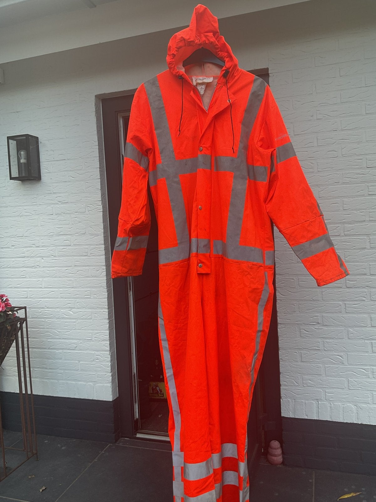Veiligheids regenoverall, Ophalen of Verzenden, Zo goed als nieuw, Overall