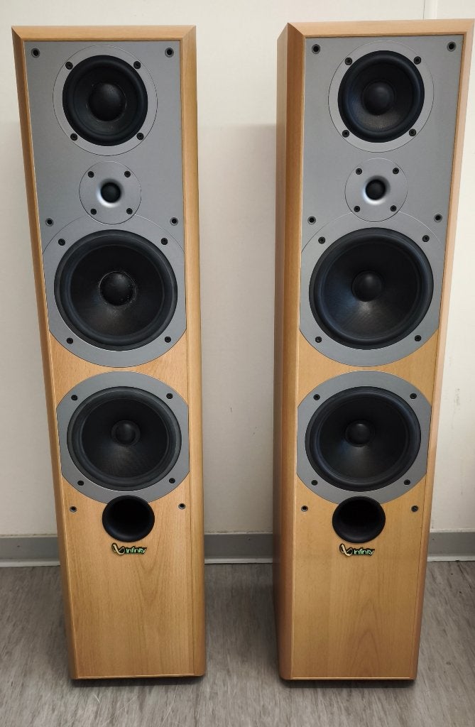 Infinity Primus 300 floor-standing speakers (Denmark/France), Stereo speakers, Gebruikt, Ophalen, 150 watt of meer