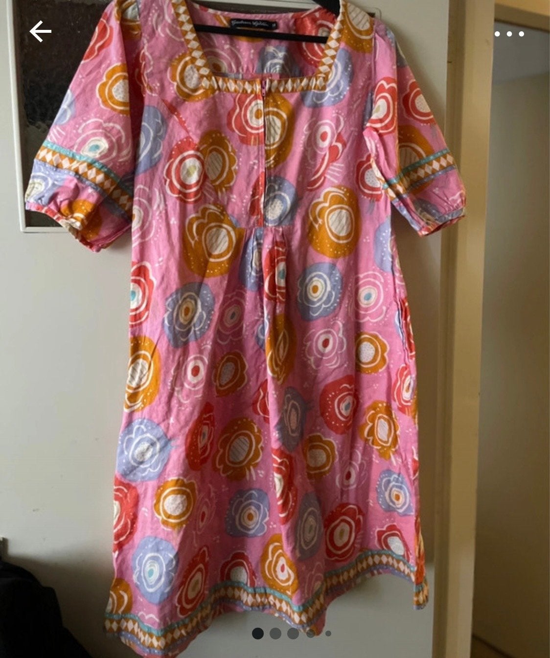 Gudrun Sjödén tuniek maat M roze vrolijk, Verzenden, Zo goed als nieuw, Maat 38/40 (M), Meerkleurig