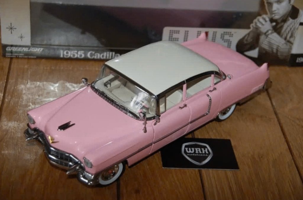 1:18 CADILLAC FLEETWOOD 1955 ELVIS Greenlight in doos WRH, Verzenden, Zo goed als nieuw, Auto, Overige merken