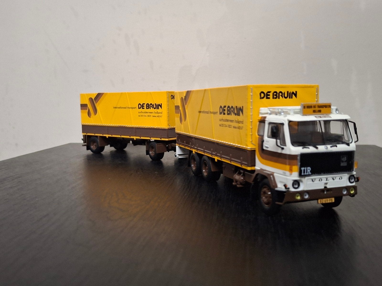 Tekno Volvo F89 de Bruin Surhuisterveen, Ophalen of Verzenden, Zo goed als nieuw, Bus of Vrachtwagen, Tekno