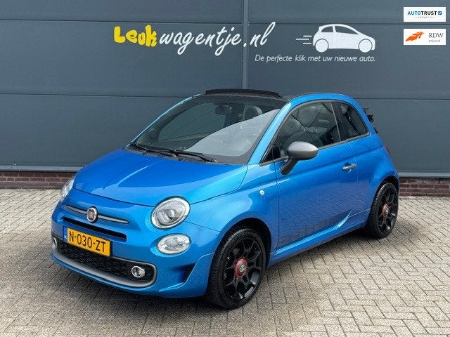 Fiat 500C 1.2 500S Cabrio *sportpakket *16 inch *40.830 km, Voorwielaandrijving, Gebruikt, 4 cilinders, Leder en Stof