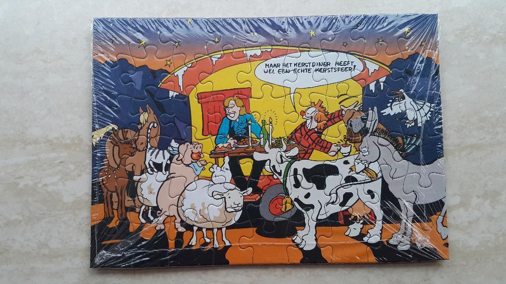 Puzzel Bassie & Adriaan met Kerst nieuw in verpakking, Verzenden, Meer dan 50 stukjes, Nieuw, 6 jaar of ouder