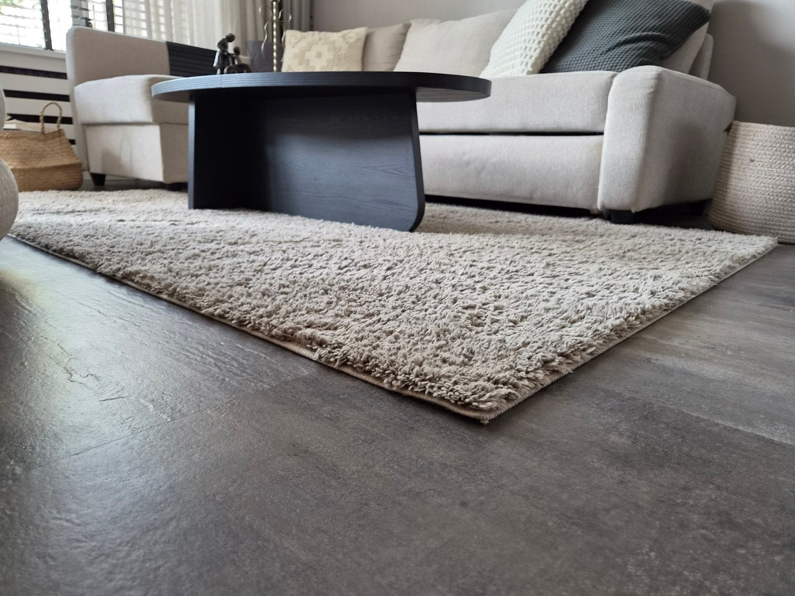 Ikea Vonge hoogpolig vloerkleed - Beige/Crème, Ophalen, Crème, 150 tot 200 cm, 200 cm of meer