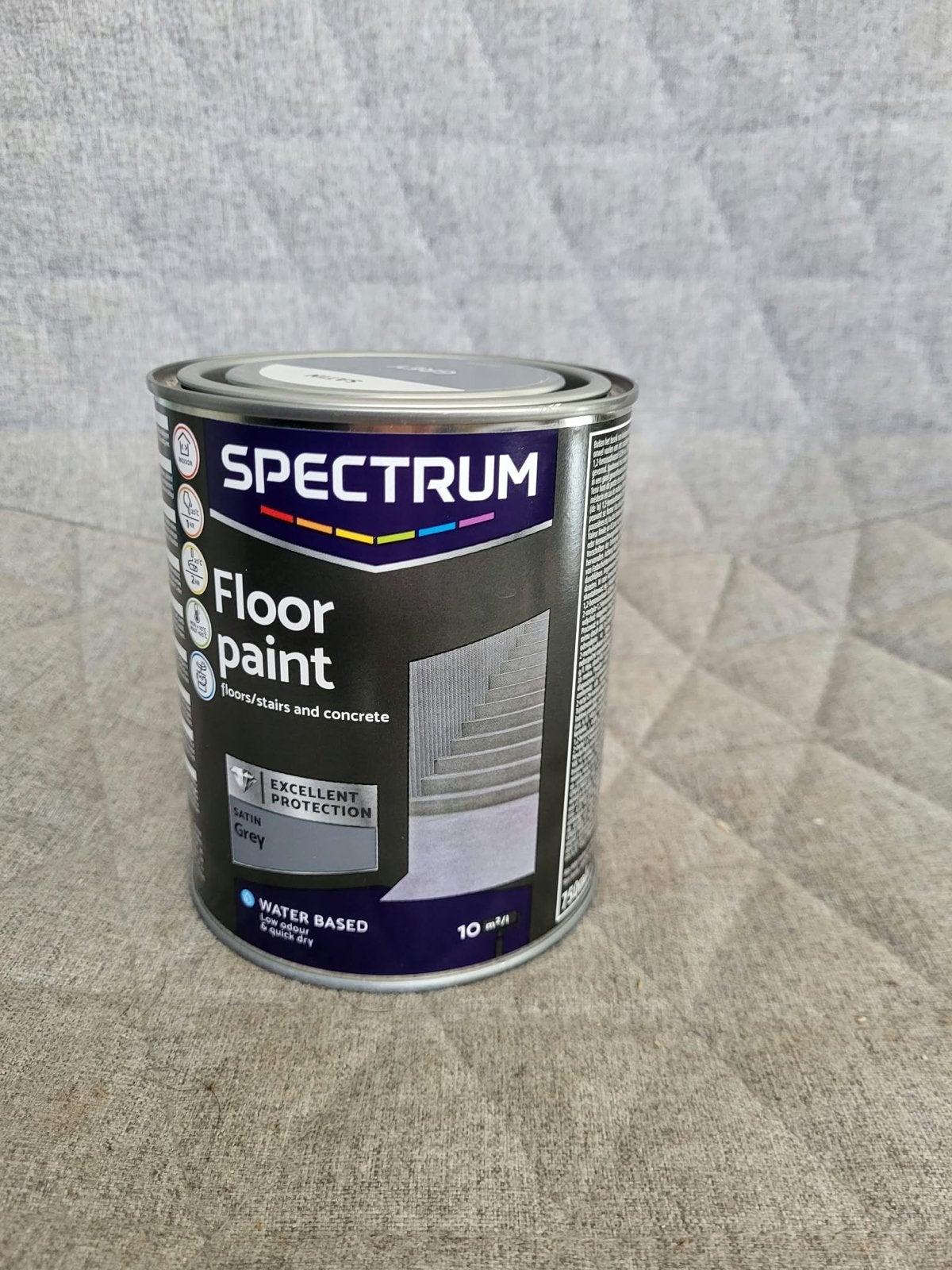 Spectrum Vloerverf Grijs - Watergedragen - 10 m²/l, Ophalen, Nieuw, Verf, Grijs