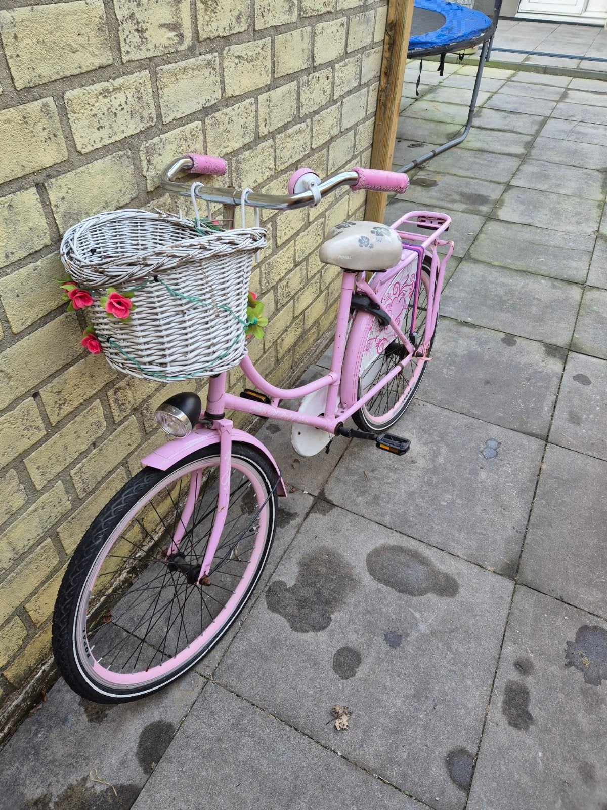 Fiets 26-28 inch, Fietsen en Brommers, Fietsen | Meisjes, Ophalen of Verzenden, Gebruikt, Terugtraprem, 26 inch of meer