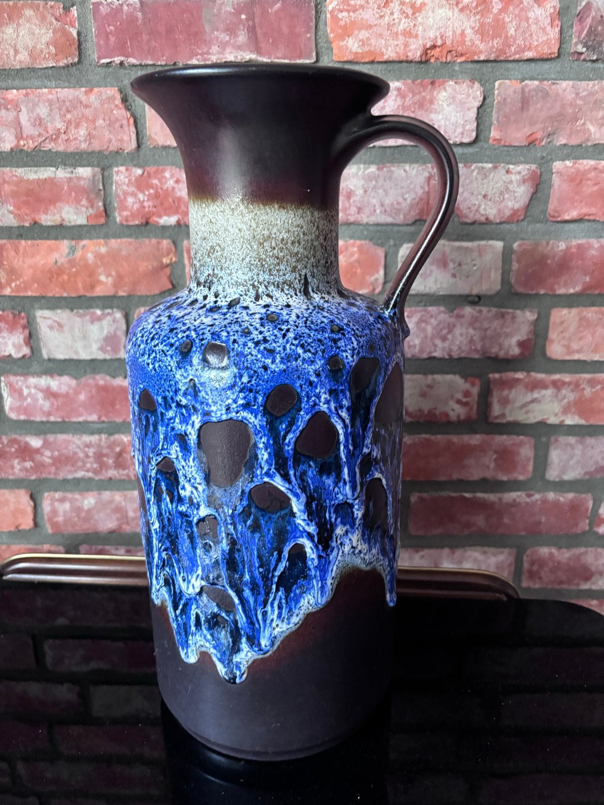 Vintage Jasba West-Germany vaas - Fat Lava stijl, Ophalen of Verzenden