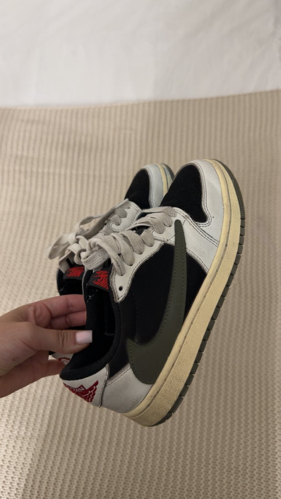 Travis Scott x Air Jordan, Ophalen, Gedragen, Bruin, Sneakers of Gympen