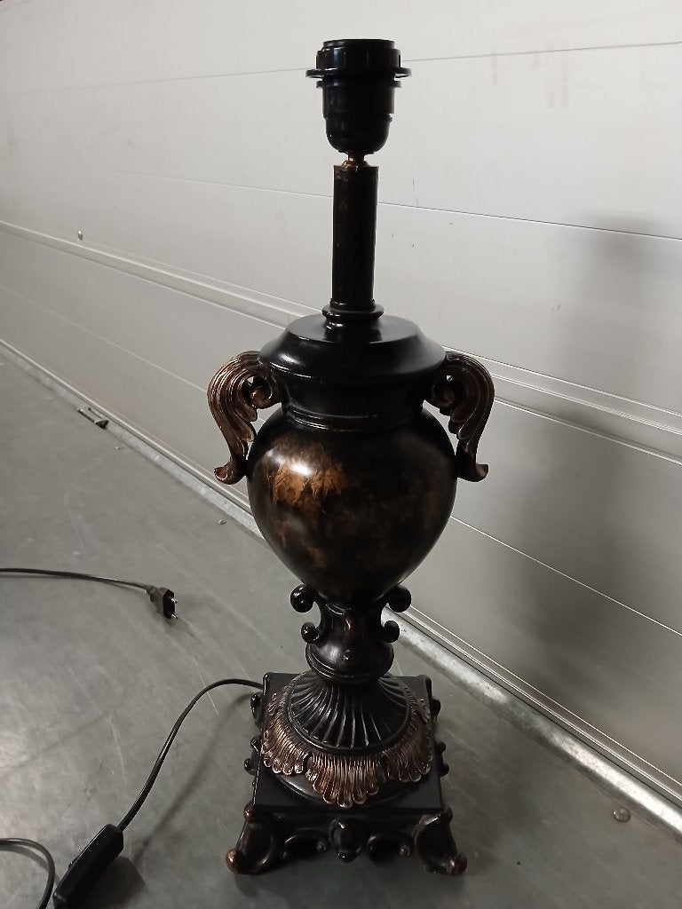 Lampenvoet/schemerlamp/tafellamp barok, Kunststof, Met schakelaar, 55 cm, Zo goed als nieuw