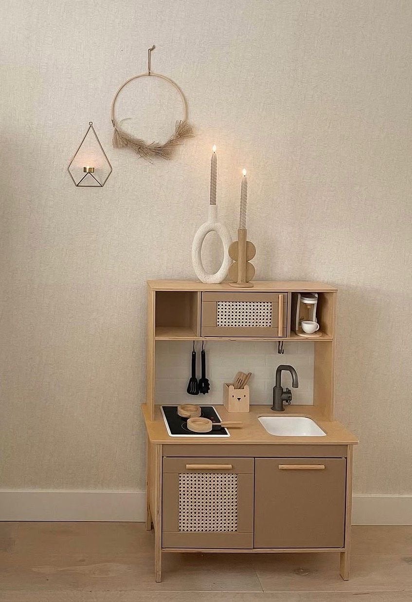 Ikea Duktig Speelkeuken - Houten Kinderkeuken gepimpt, Ophalen, Zo goed als nieuw, Hout, Speelkeuken