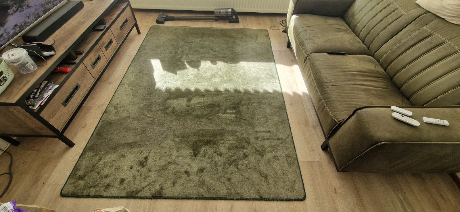 Vloerkleed groen 2,3 x 1,7 meter, Ophalen, Gebruikt, 200 cm of meer, 150 tot 200 cm