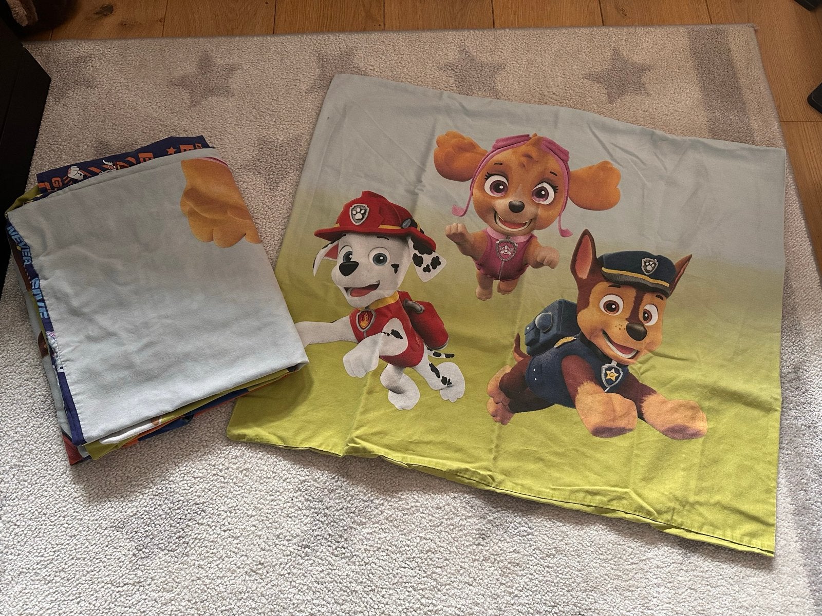 Paw Patrol Dekbedovertrek - Zo goed als nieuw, Kinderen en Baby's, Kinderkamer | Beddengoed, Overige kleuren, Jongetje of Meisje