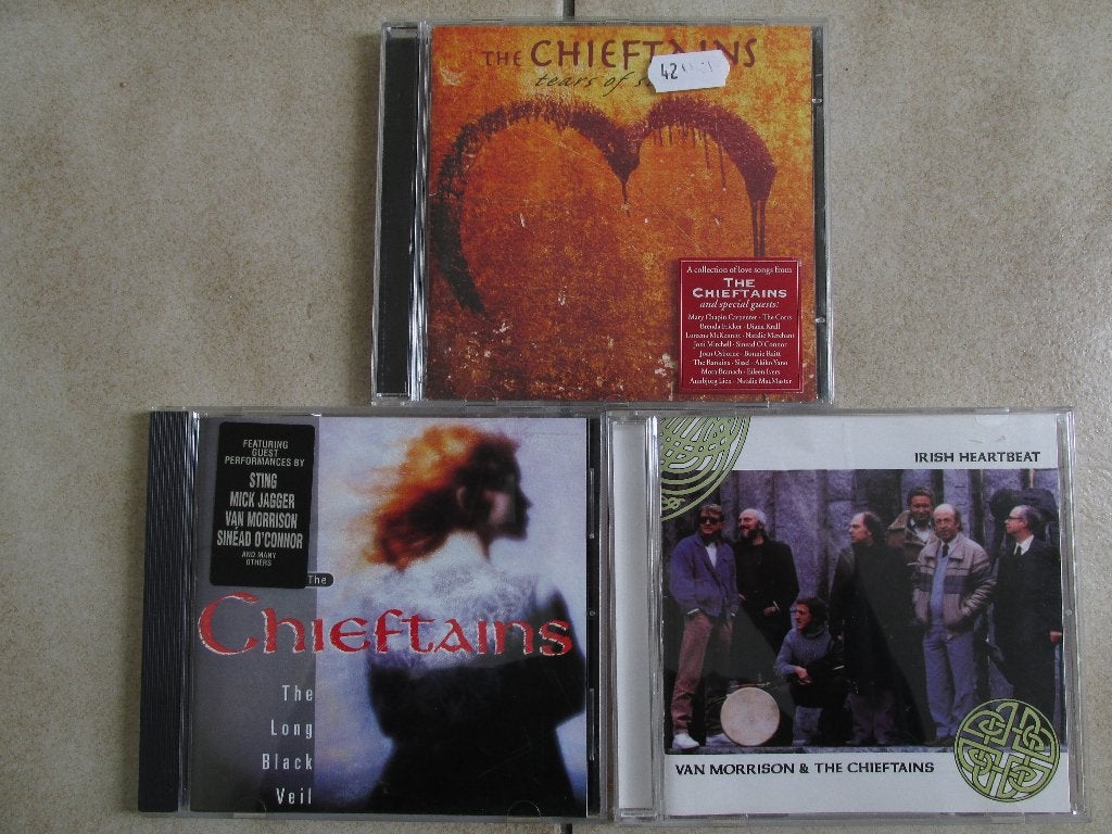 Ierland: Drie CDs (Van Morrison) & The Chieftains, Ophalen of Verzenden, Gebruikt