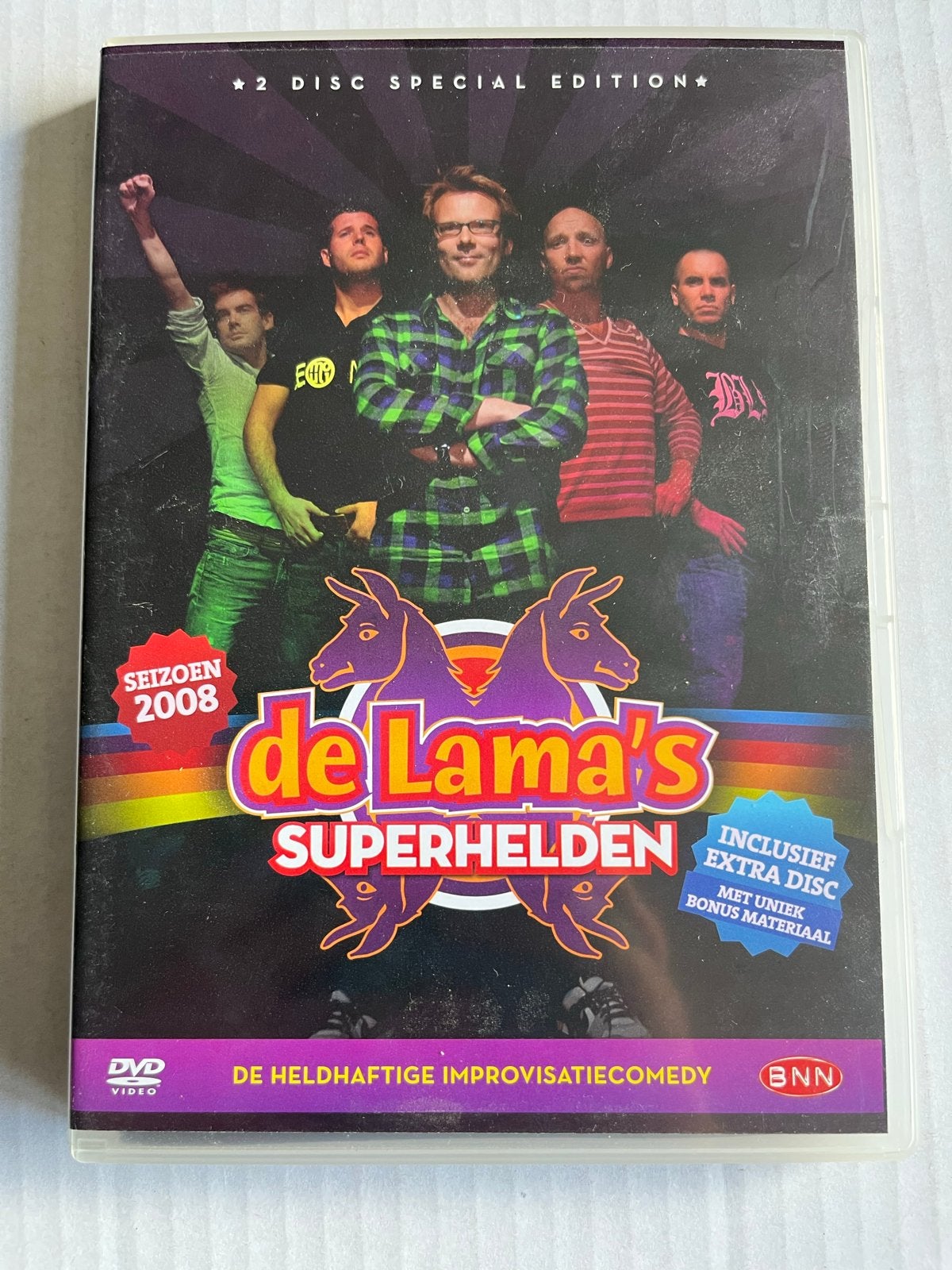 De Lama's Superhelden - 2 Disc Special Edition DVD, Alle leeftijden, De Lama's, Tv-programma of Sketches, Gebruikt