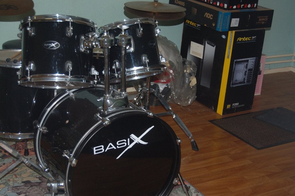 drumstel.bieden mag hoor., Muziek en Instrumenten, Ophalen, Gebruikt, Overige merken
