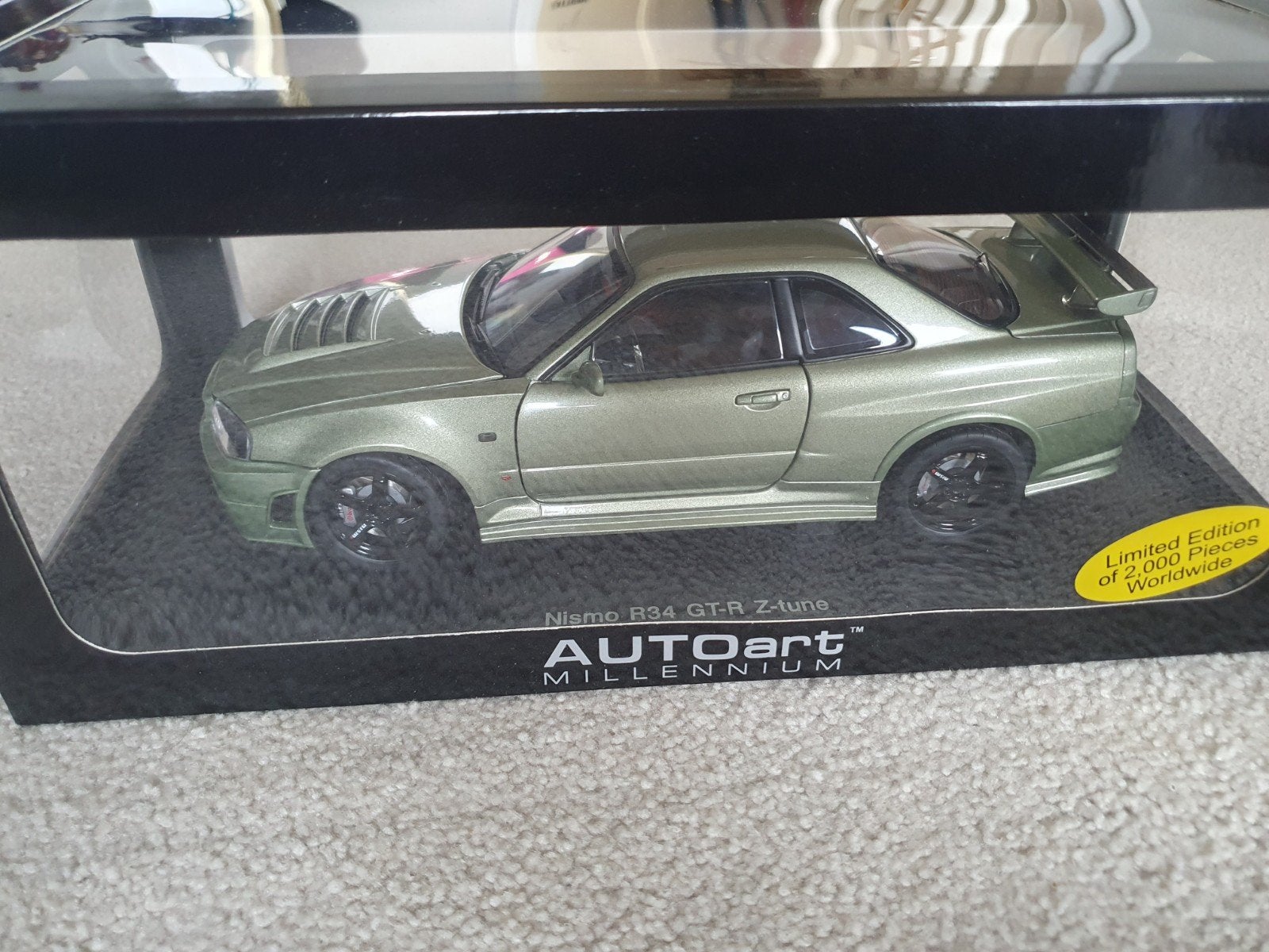 1:18 Autoart Nissan Nismo R34 Gt-R Z-tune Millennium Jade, Ophalen of Verzenden, Nieuw, Auto, Autoart