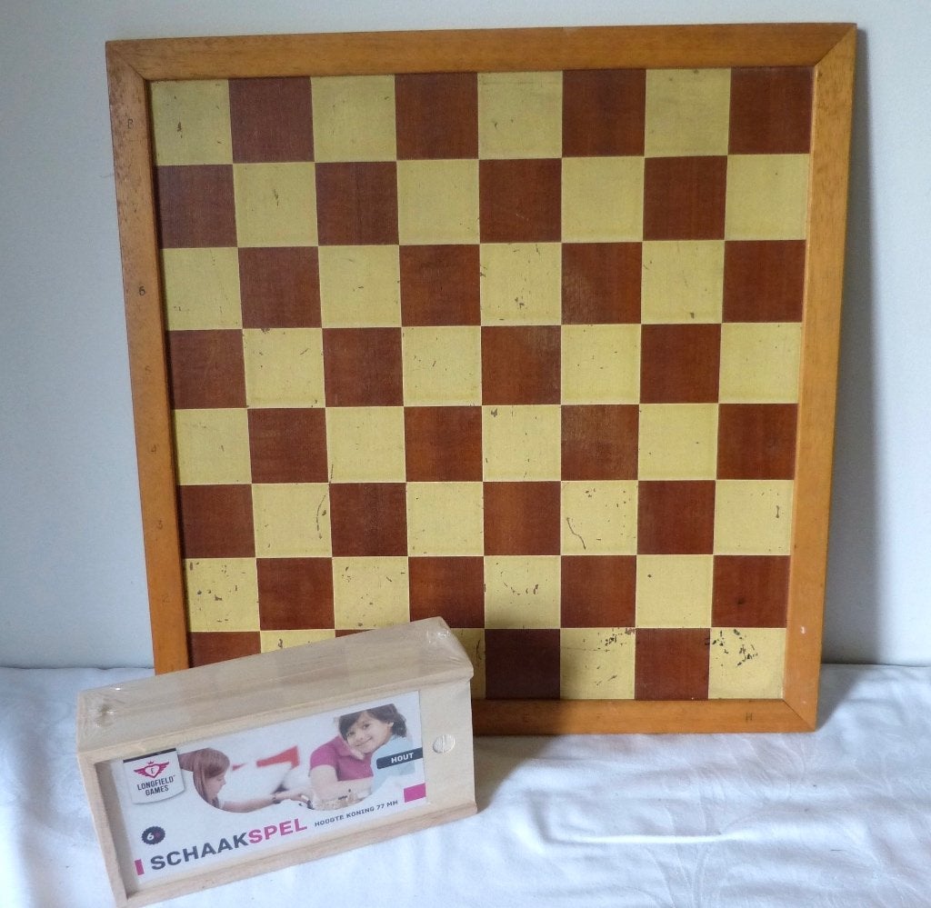 houten schaakspel, Homas spelen en Longfield, Een of twee spelers, Ophalen of Verzenden, Gebruikt, Homas Spelen
