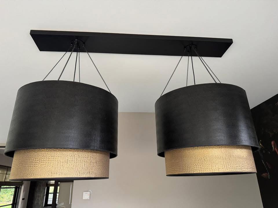 Eric kuster stijl lampen set, Ophalen, Gebruikt, 50 tot 75 cm