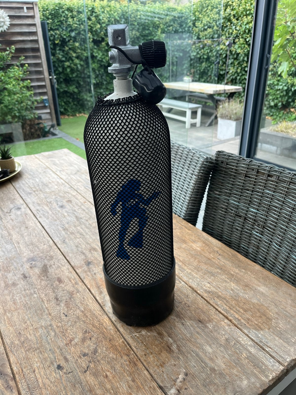 5 Liter 200 bar duikfles - Keuring nodig, Watersport en Boten, Ophalen, Gebruikt, Duikfles