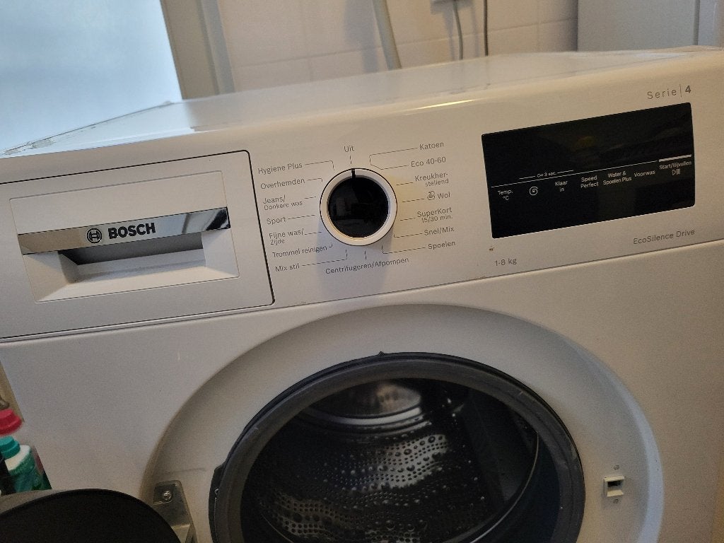 Washmashine - Bosch Serie 4 Wasmachine – 8 kg, Ophalen, Gebruikt, Minder dan 85 cm, Voorlader