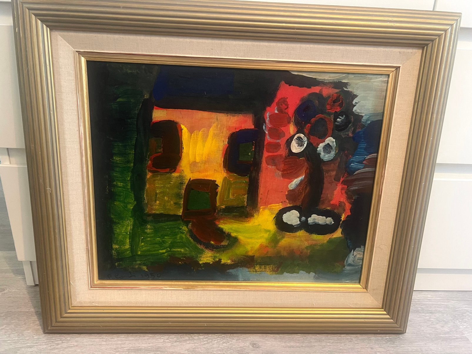 Primo Conti olieverf schilderij figuratief expressionisme, Ophalen of Verzenden
