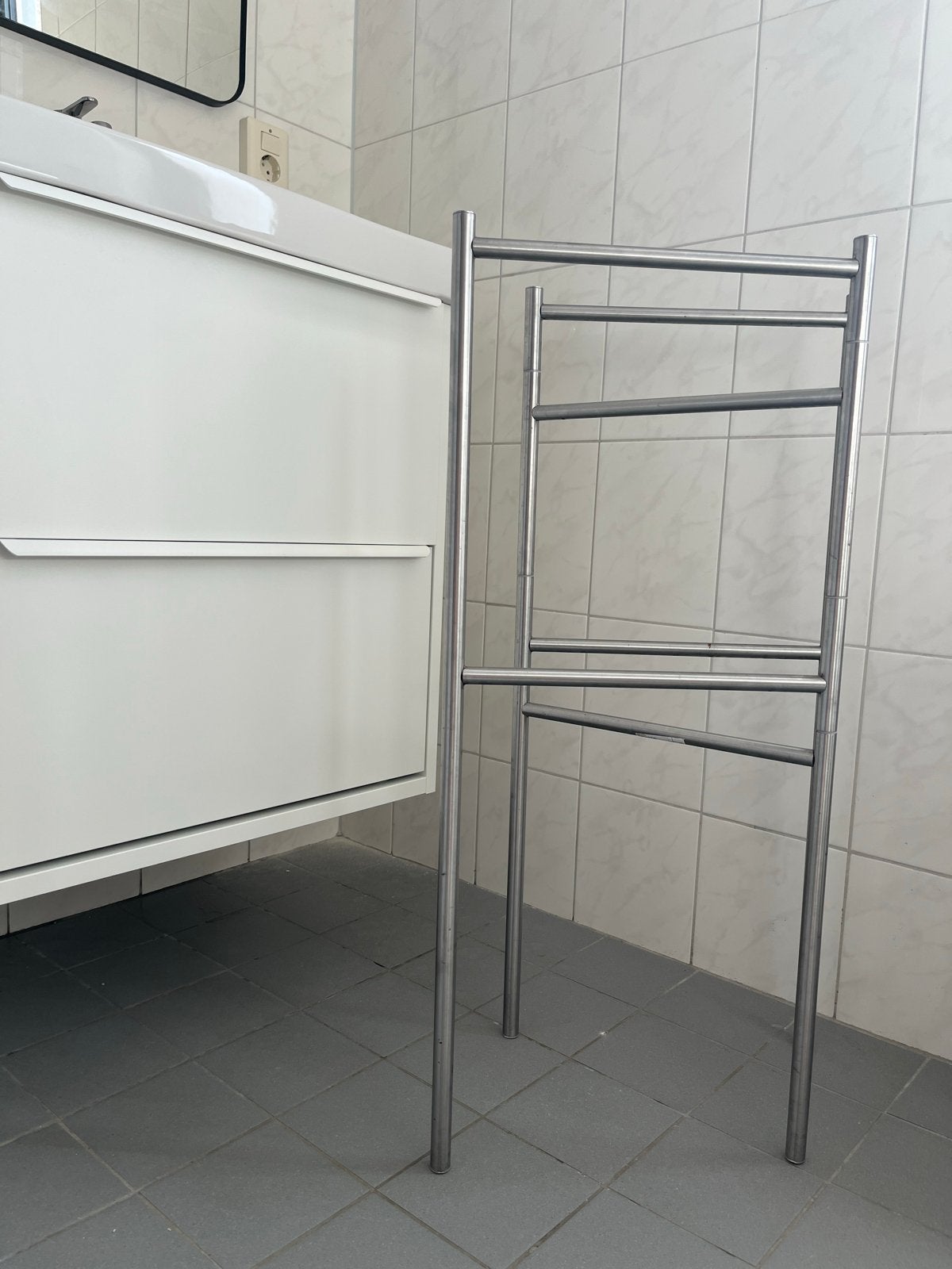 IKEA Grundtal handdoekenrek rvs, Ophalen, Gebruikt, Overige kleuren, Handdoekenrek