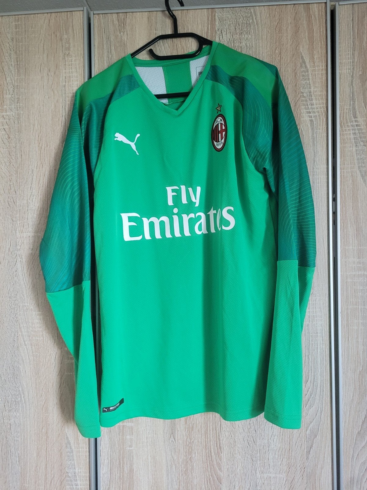 AC Milan Shirt Nieuw met Lange Mouwen - Groen Puma Maat M, Maat 38/40 (M), Puma, Overige typen, Nieuw