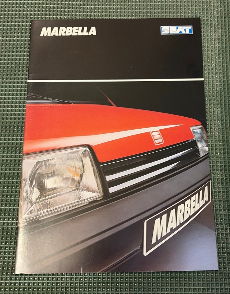 Seat Marbella brochure, Ophalen of Verzenden, Zo goed als nieuw, Overige merken