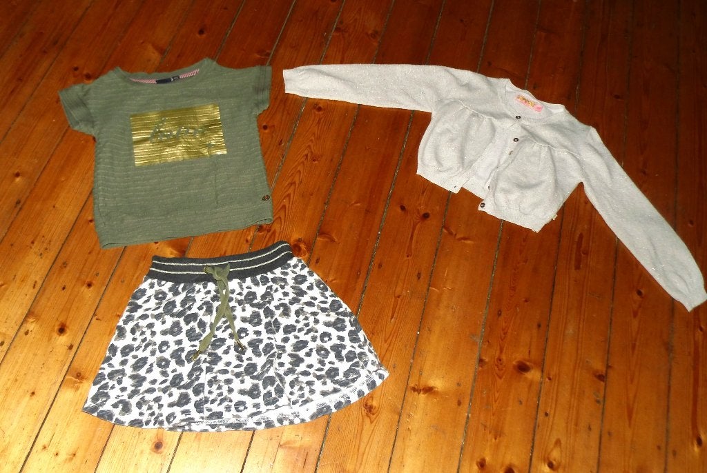 mooi Dress like Flo en Someone set 3 delig maat 128, Meisje, Ophalen of Verzenden, Zo goed als nieuw, Setje