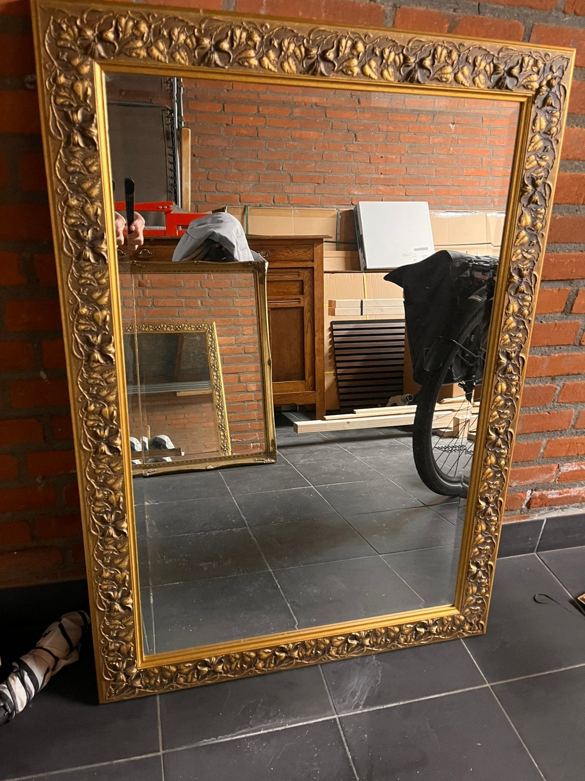 Spiegel met geslepen glas 75x105, Huis en Inrichting, Ophalen, Gebruikt, 100 tot 150 cm, 75 tot 100 cm