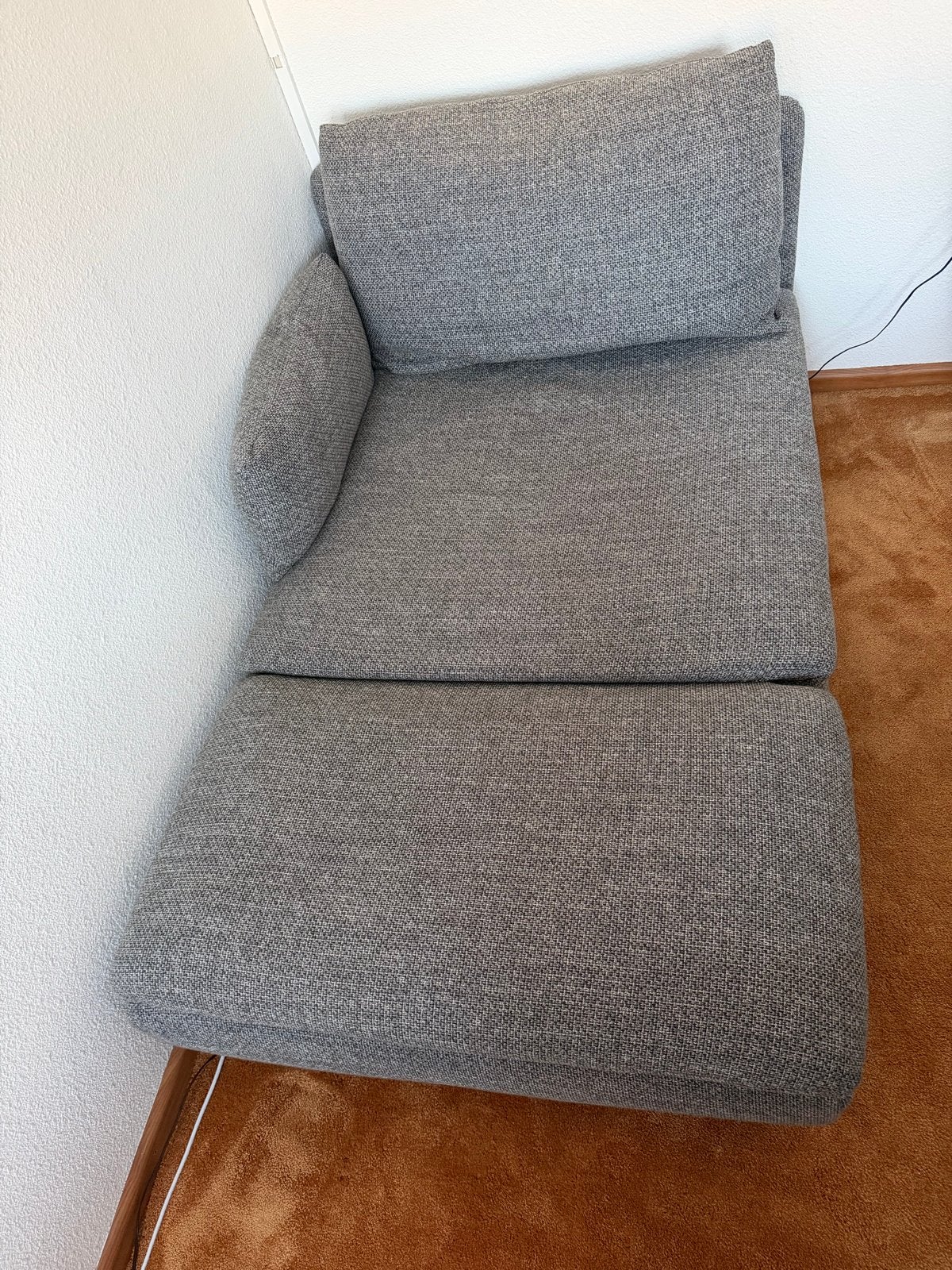 IKEA Söderhamn Chaise Lounge - Grijs, Ophalen, Eenpersoons, Zo goed als nieuw, Minder dan 150 cm