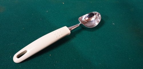 ijsschep met wit handvat, Ophalen of Verzenden, 'T Olde Gre-j, Info@toldegrej.nl, Endepoelstraat 20f Didam