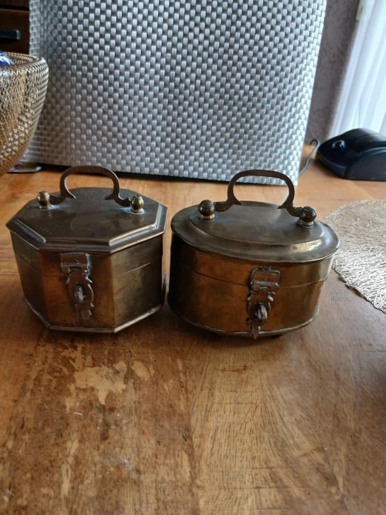 Messing doosjes, Antiek en Kunst, Ophalen of Verzenden