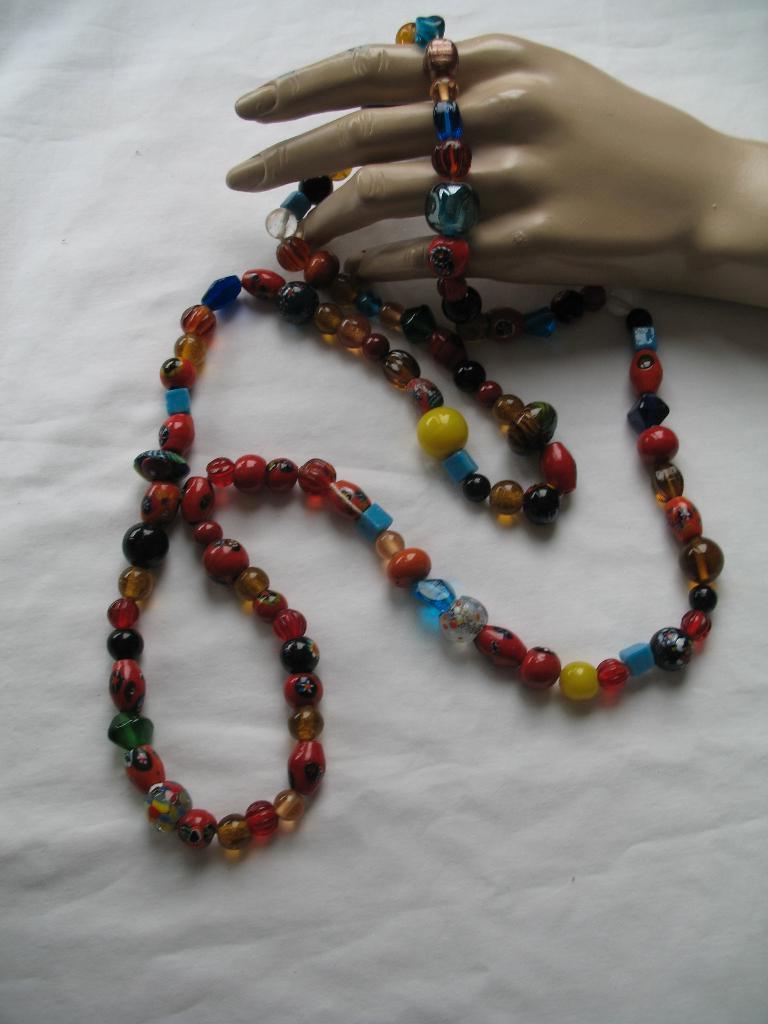 Ketting Kralen Murano Millefleur en Andere kralen, Ophalen of Verzenden, Overige materialen, Ketting