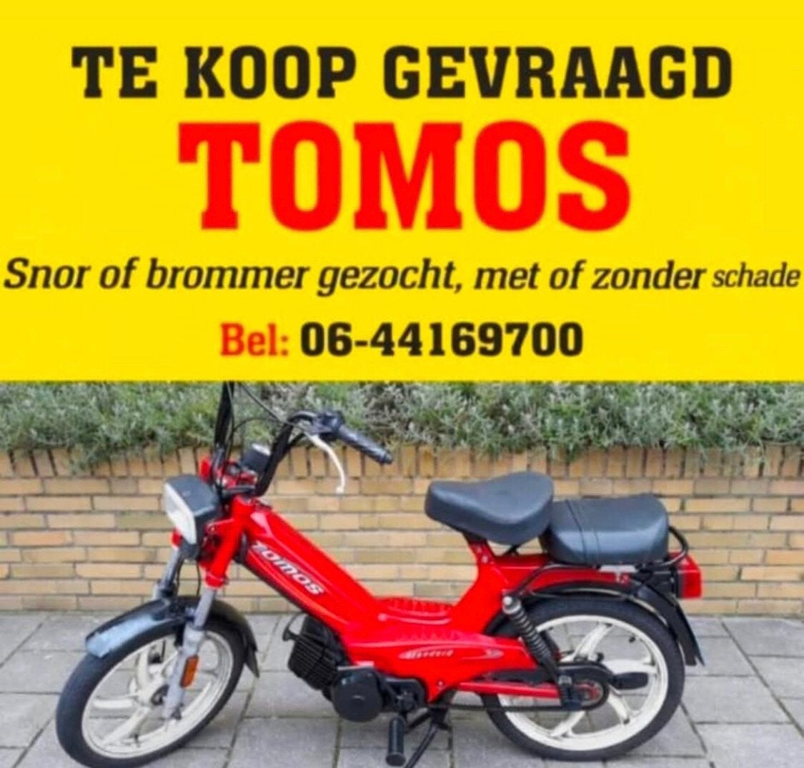 Gezocht Bel 06-44169700 Te koop gevraagd TOMOS, Fietsen en Brommers, Brommeronderdelen | Puch, Ophalen of Verzenden, Zo goed als nieuw