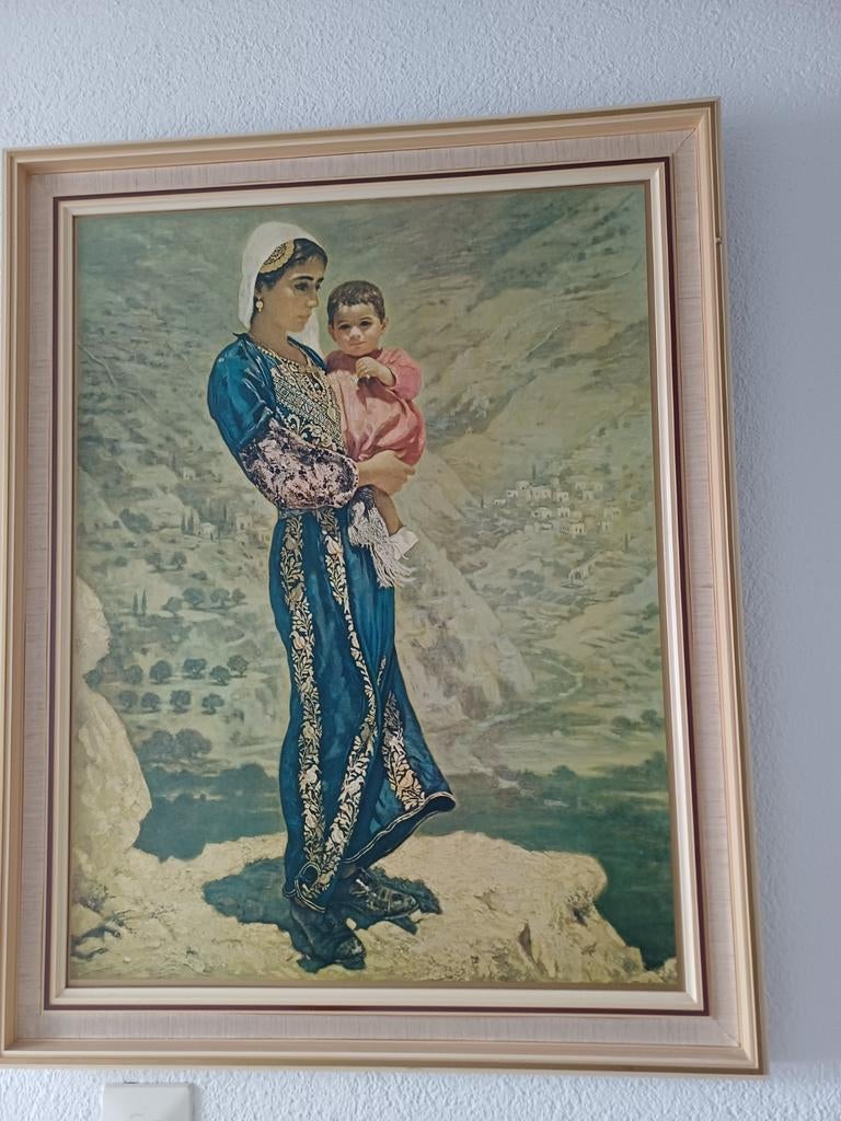 William Halewijn - Palestijnse vluchtelinge met kind, Ophalen