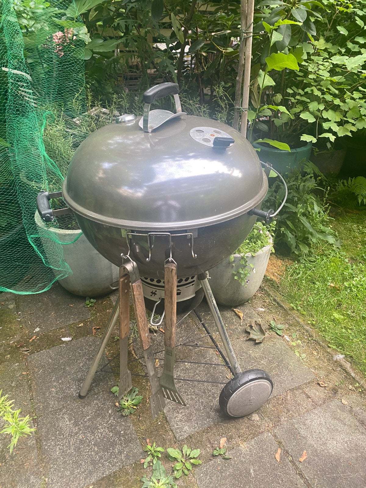 Weber Master Touch, smoke grey, 57 cm met veel extraas, Ophalen, Gebruikt