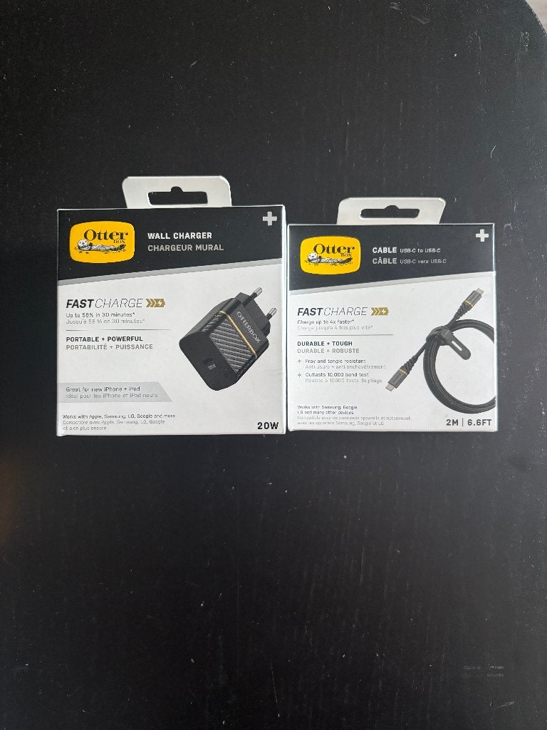 Nieuw OtterBox 20W Snellader Set USB-C naar USB-C 2M Kabel, Motorola, USB-C, Nieuw, Ophalen of Verzenden