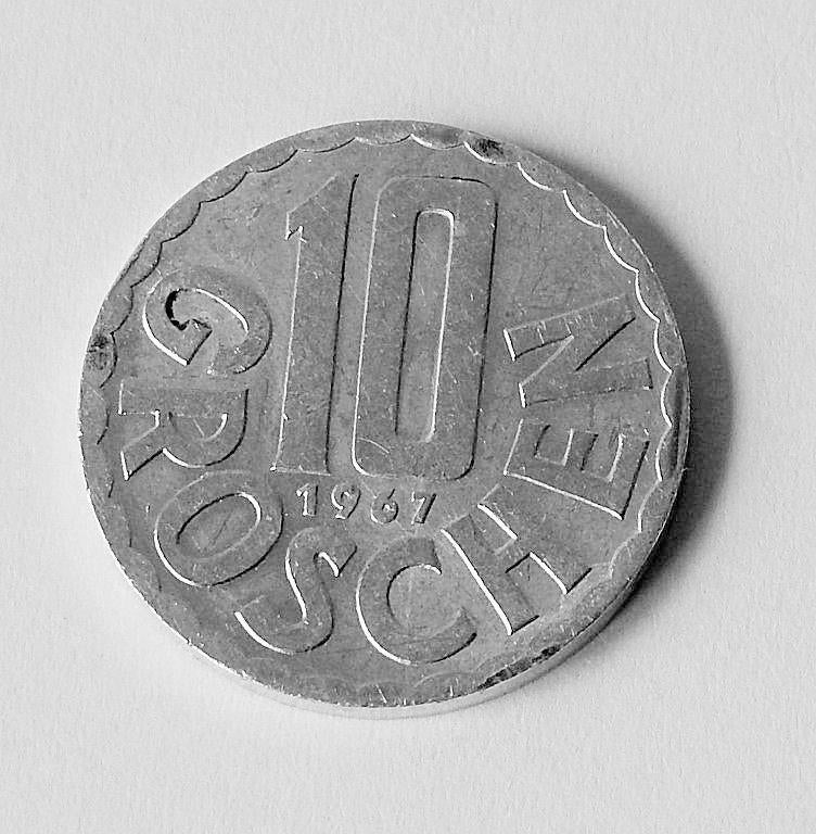 Munt Oostenrijk 10 Groschen 1967, Verzenden, Overige landen, Losse munt