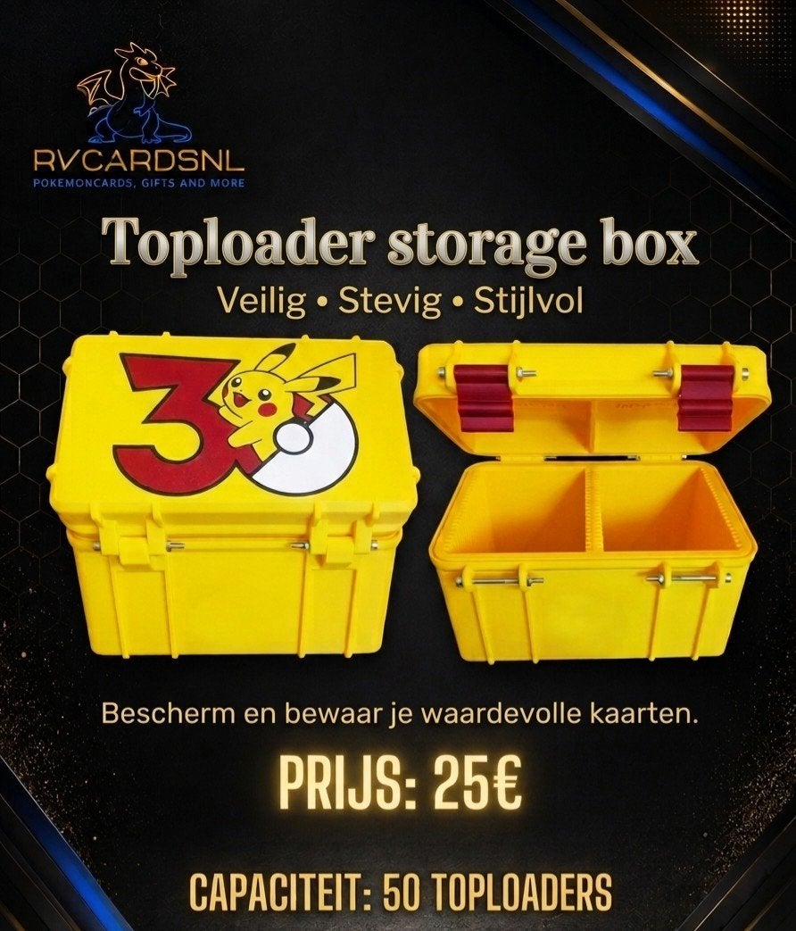 Pokémon 30th Anniversary Toploader Box!, Ophalen of Verzenden, Nieuw