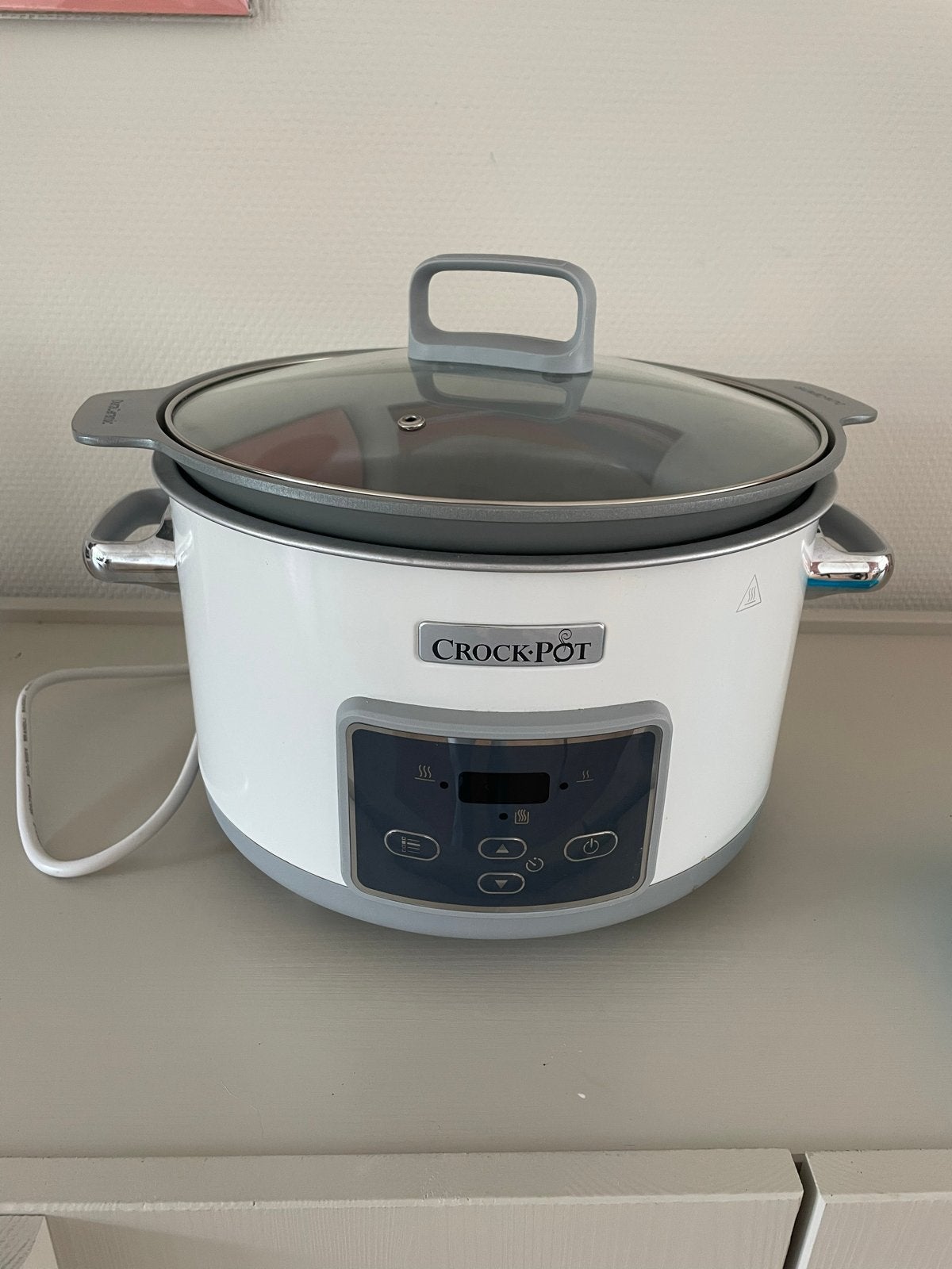 Crock-Pot DuraCeramic Slowcooker - Wit, Ophalen, Zo goed als nieuw
