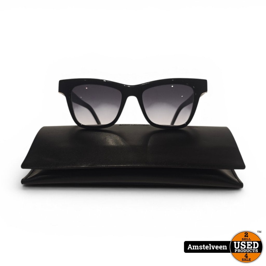 Saint Laurent SL M106 002 52-18-140 Zonnebril Zwart