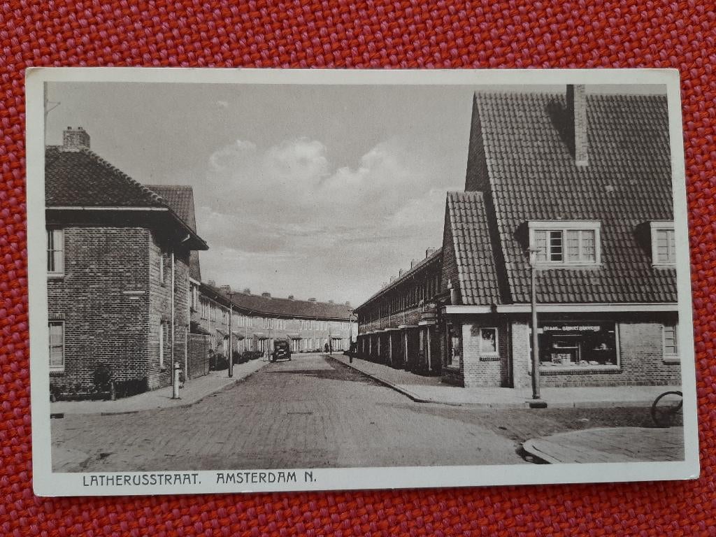 Amsterdam Noord Latherusstraat brood Banket bakkerij, jr20, Verzamelen, Ansichtkaarten | Nederland, Ongelopen, Noord-Holland, 1920 tot 1940
