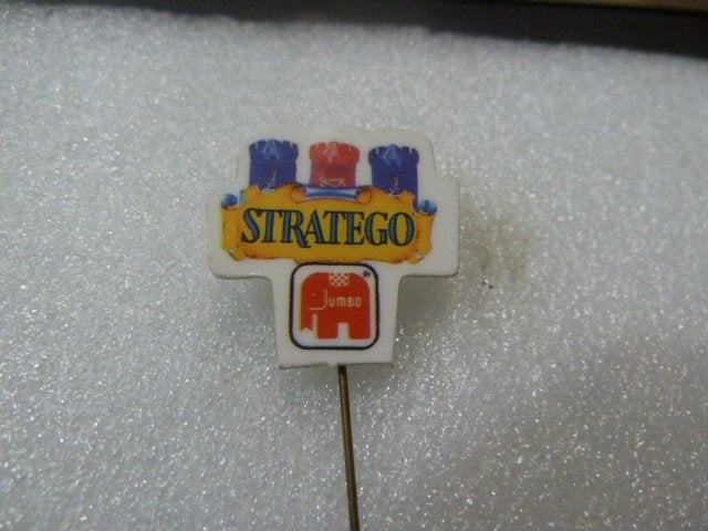 Vintage Stratego Jumbo Speldje / Pin, Ophalen of Verzenden, Gebruikt, Overige onderwerpen, Speldje of Pin