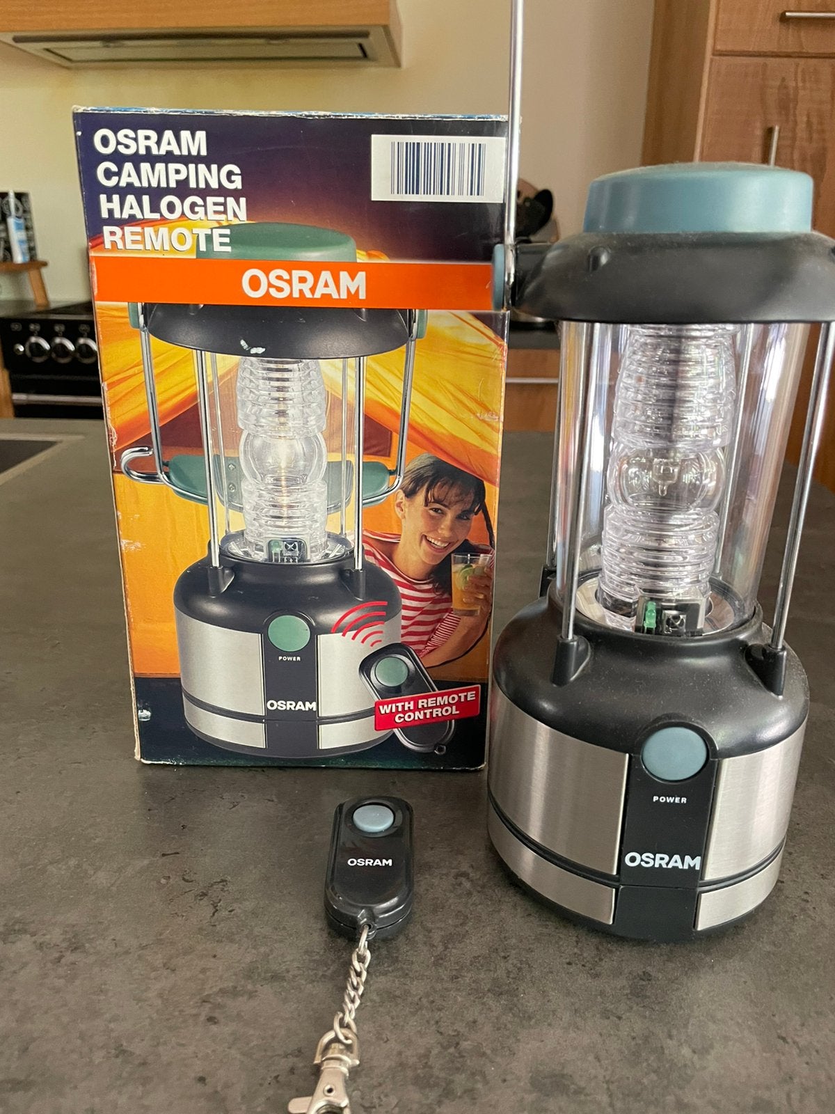 Osram campinglamp, Caravans en Kamperen, Ophalen of Verzenden, Zo goed als nieuw, Batterij