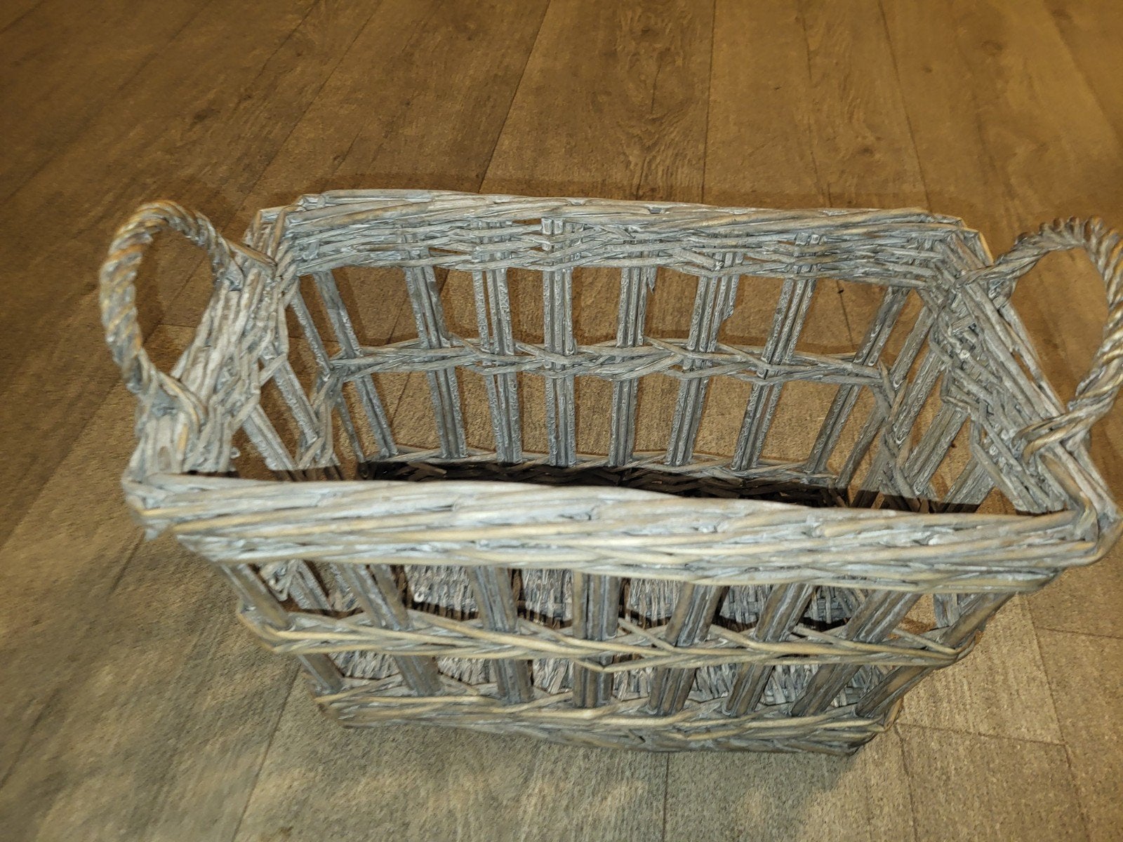 opberg mandje gebruikt, Ophalen, Zo goed als nieuw, Rechthoekig, Riet