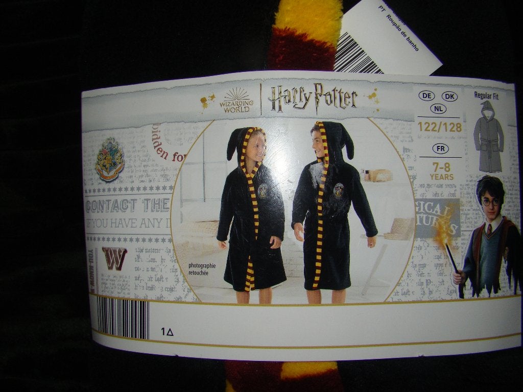nieuw harry potter badjas maat 122 - 128 zwart, Ophalen of Verzenden, Nieuw, Jongen of Meisje, Overige typen