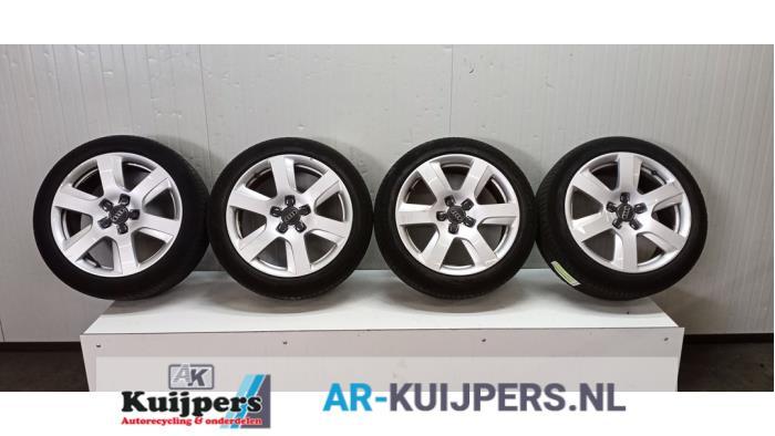 Sportvelgenset + banden van een Audi A4, Gebruikt, -, -, -