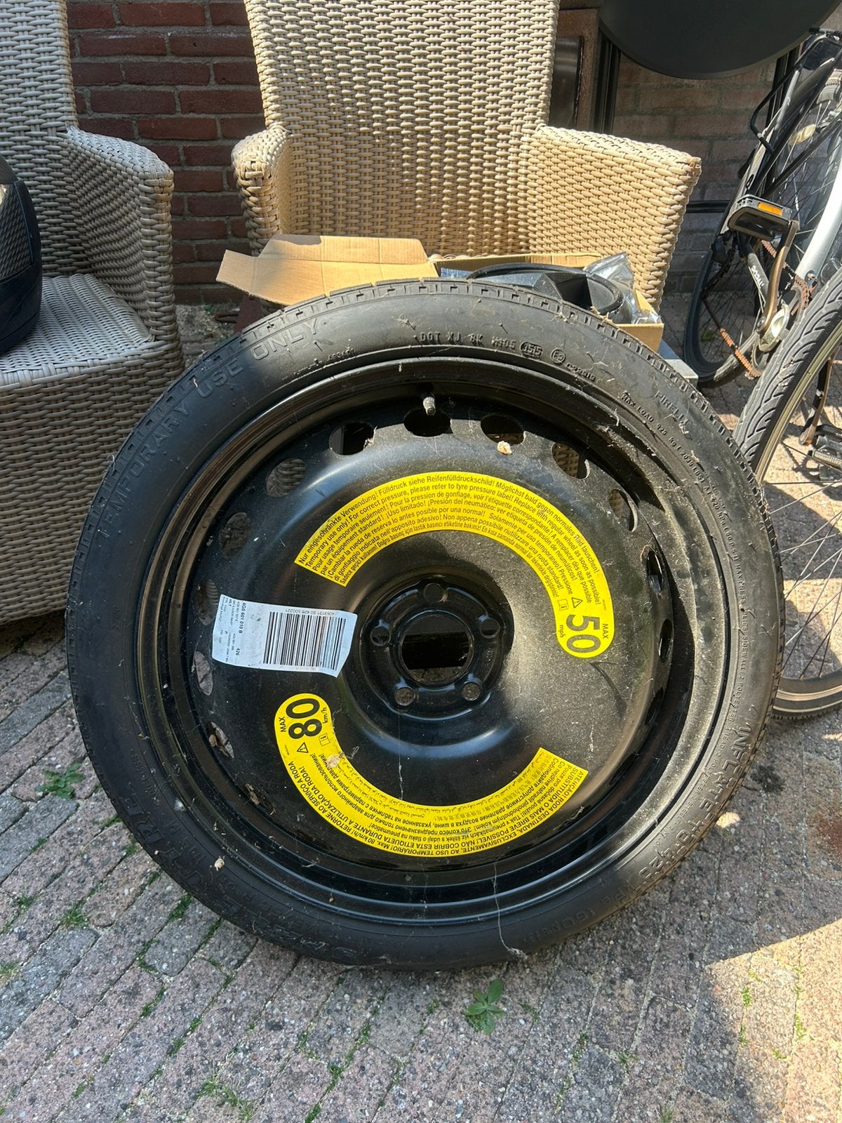 Origineel Audi thuiskomwiel 20 inch – Pirelli T145/60 R20, Auto-onderdelen, Ophalen, Nieuw